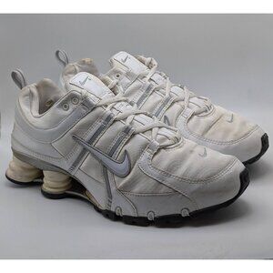 Vintage Nike Shox VTG Women's Size 10 Running Shoes White Peach Turbo 2007 Y2K